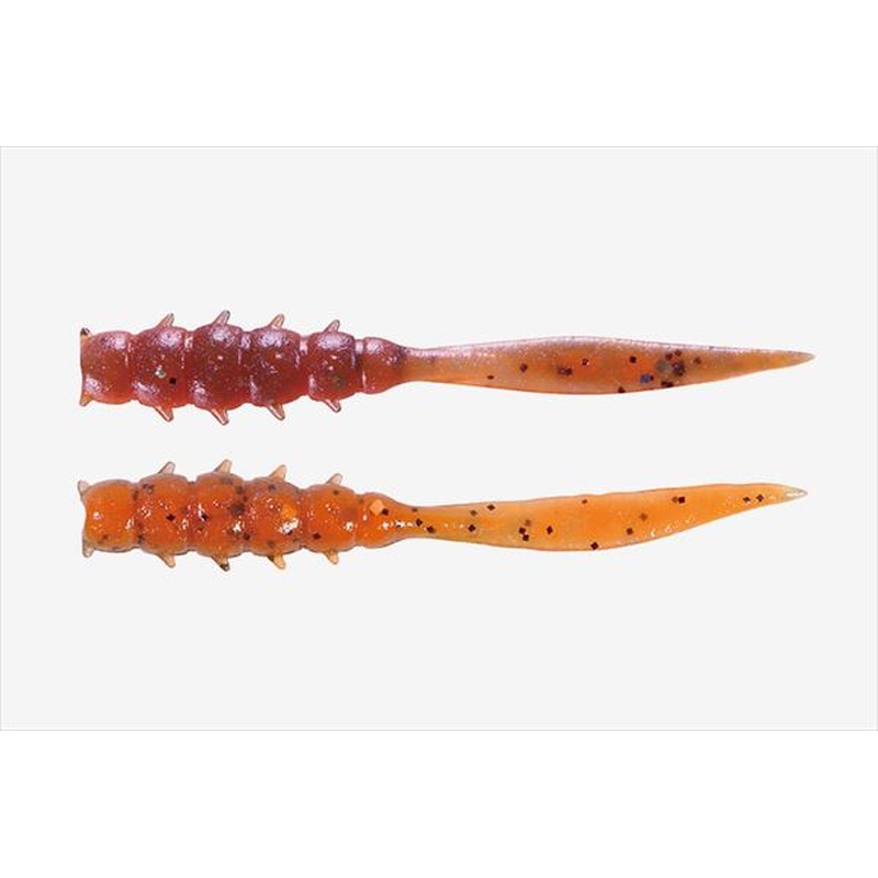 Jackall Worm Good Meal Skinny 1.5inch Isome Orange
