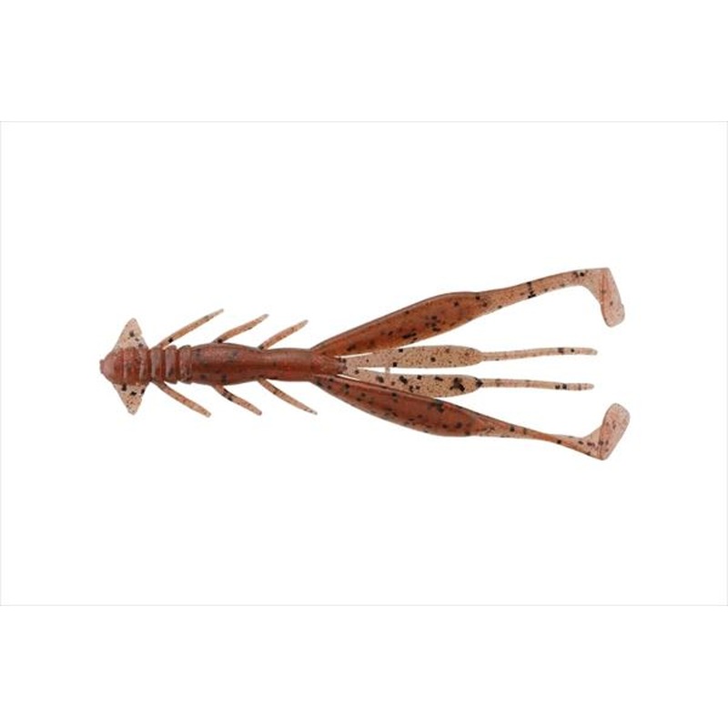 Jackall Worm Jimmy Shrimp 3.8inch Ebi Miso Red Flake