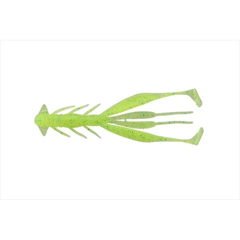 Jackall Worm Jimmy Shrimp 3.8inch Lime Chart