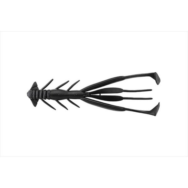Jackall Worm Jimmy Shrimp 3.8inch Solid Black