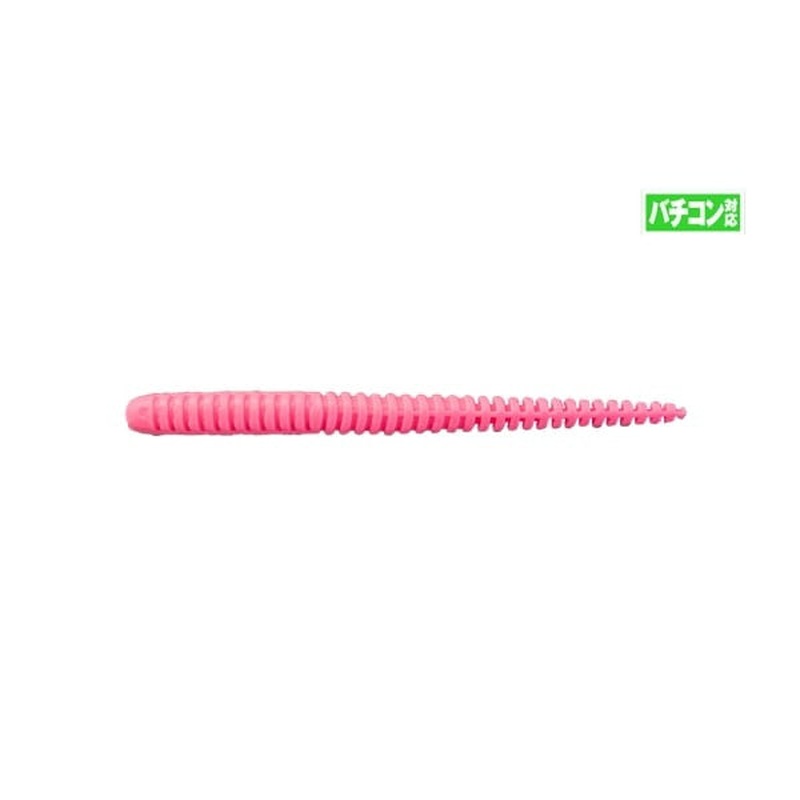 Jackall Worm Mellow Ring 2.5inch VC Glow Pink