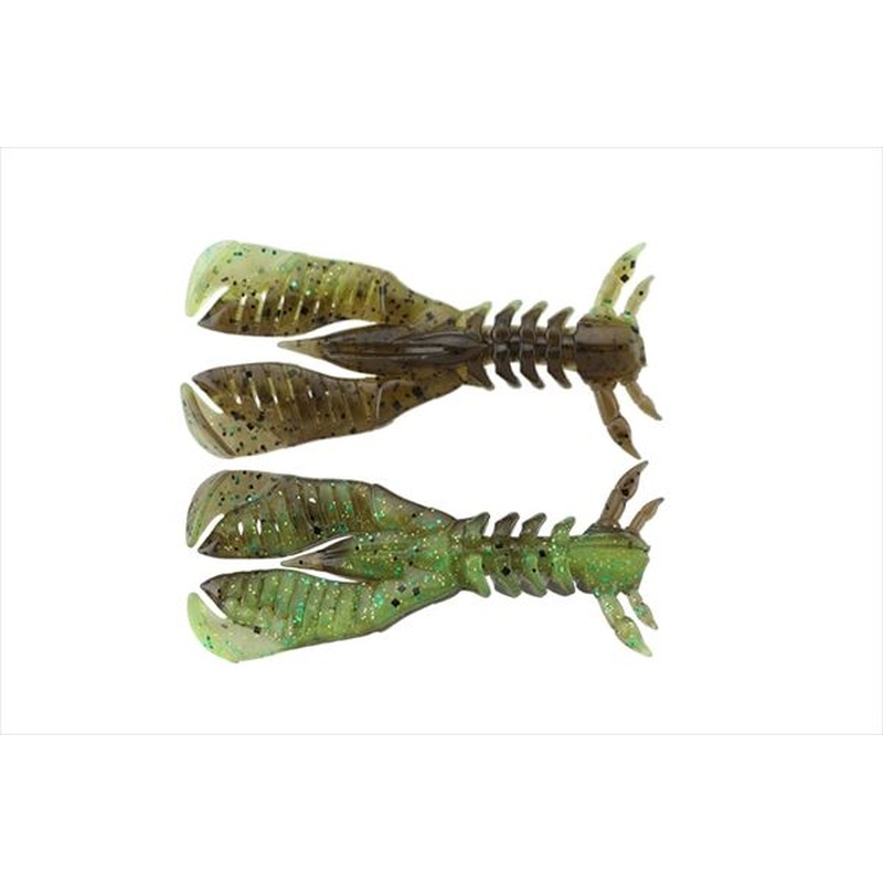 Jackall Worm Bleeker Slit Claw 2.2inch Green Pumpkin/Chart