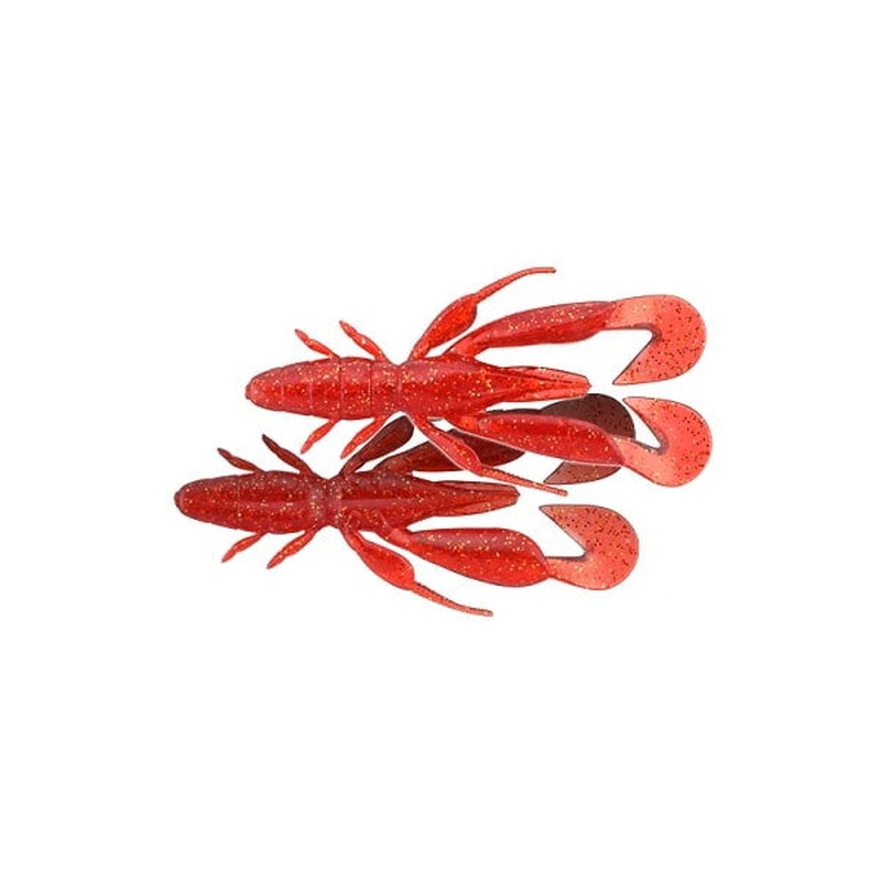 Jackall Worm Chunk Craw 2.8inch Red Gold Flake