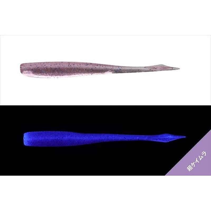 Jackall Worm Deka Kibi Nago 2.5inch Ultra Keimura Clear Pink Blue Flake