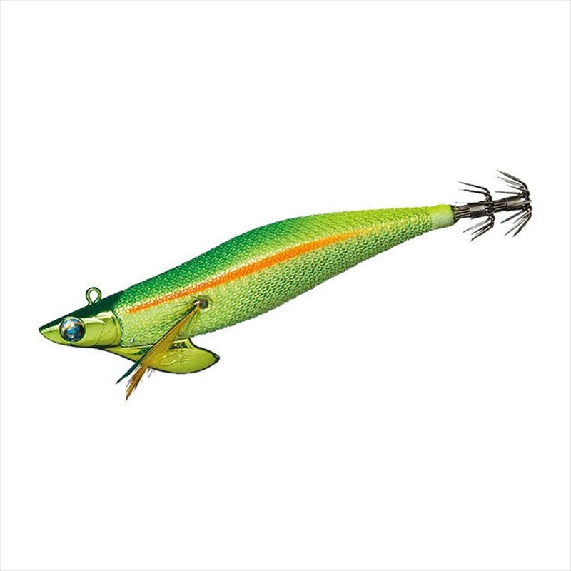 Daiwa Egi Emeraldas Boat II #3 (35g) Gold Hologram - Chart Green Yellow