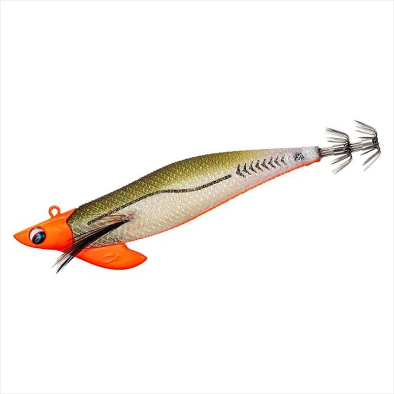 Daiwa Egi Emeraldas Boat II RV #3.25 (30g) UV - Gold & Orange Horse mackerel