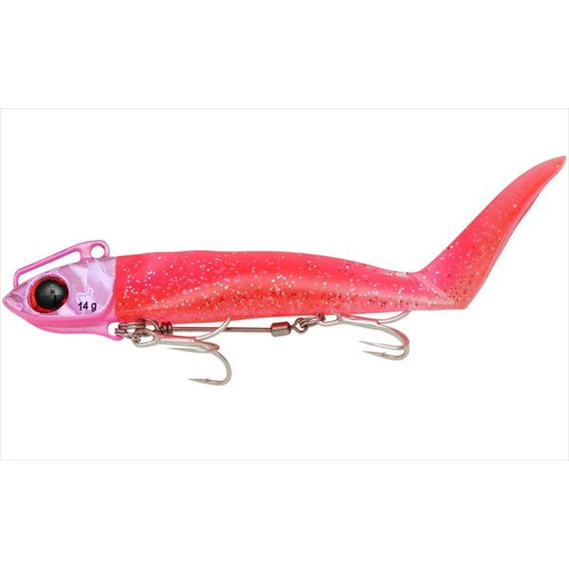 Jackson Quick Set 14g WHE/KLP Flounder bait/Sparkle Peach