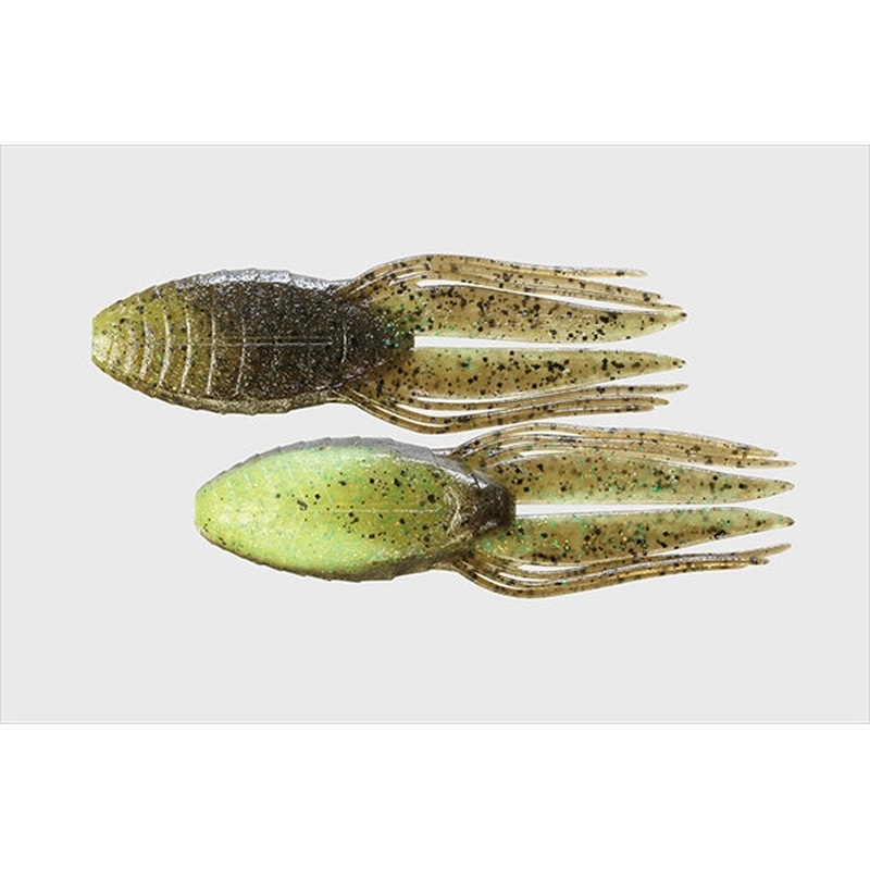 Jackall Worm RV-Drift Craw 4inch Green Pumpkin/Chart