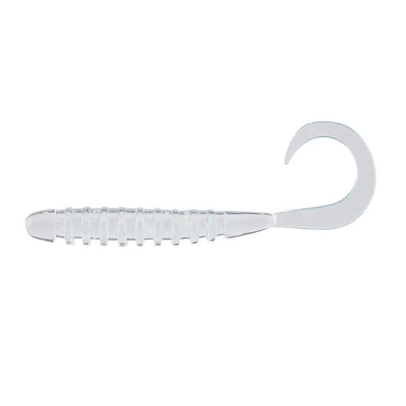 Jackall Worm Tide Curly 2.0inch Clear Glow Crush