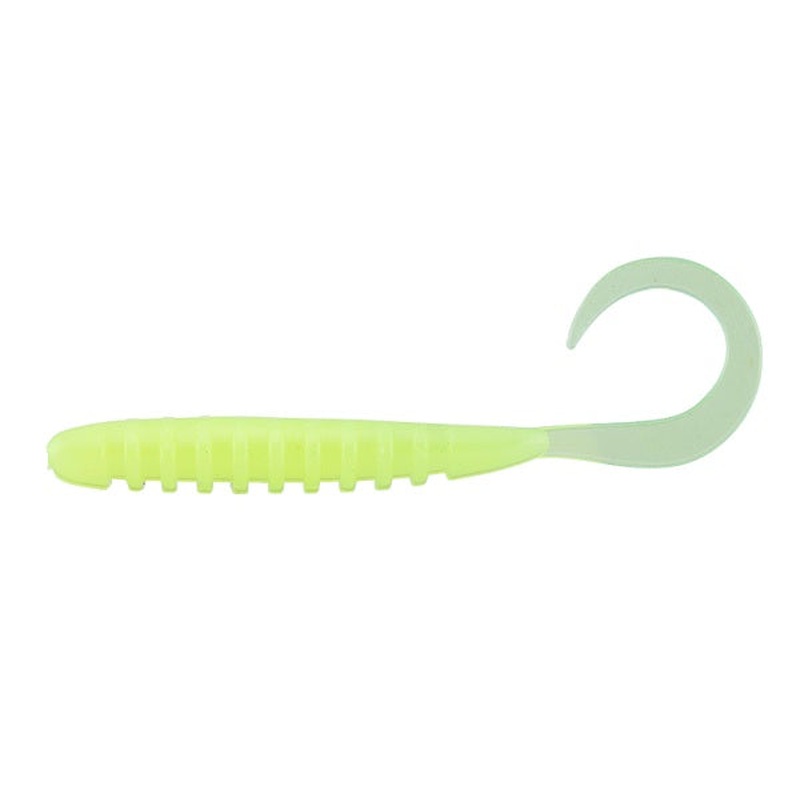Jackall Worm Tide Curly 2.8inch Glow Chart