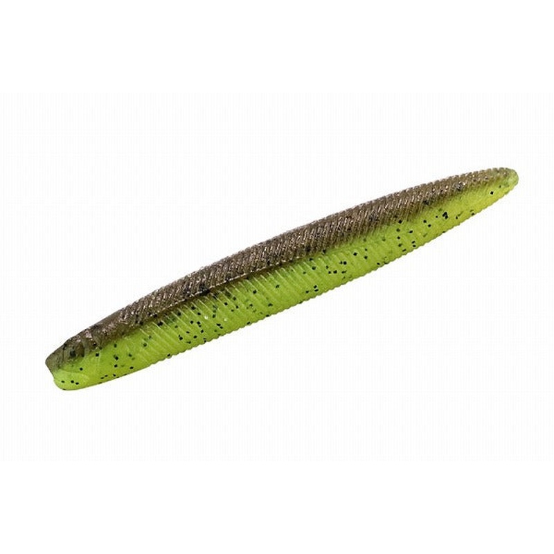 Jackall Worm Yammy Fish 3inch Green Pumpkin/Light Chart