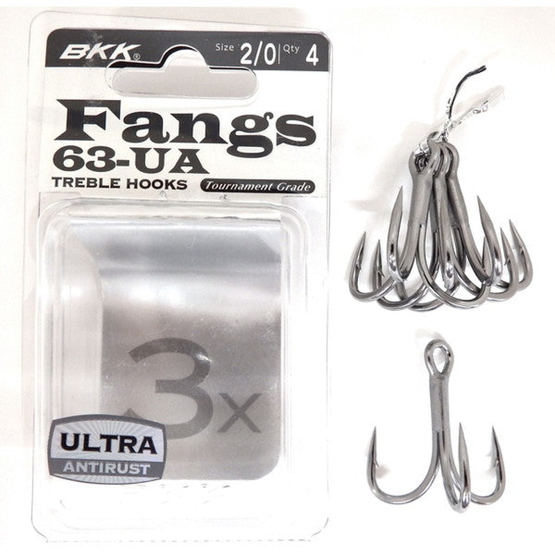 BKK Treble Hook Fangs 63-UA #2/0