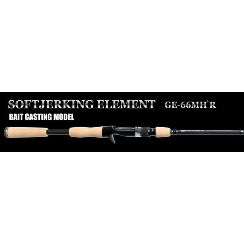 Deps Bass Rod Gain Element GE-66MH+R/Soft Jerking Element (Baitcasting 2 Piece Grip Joint)