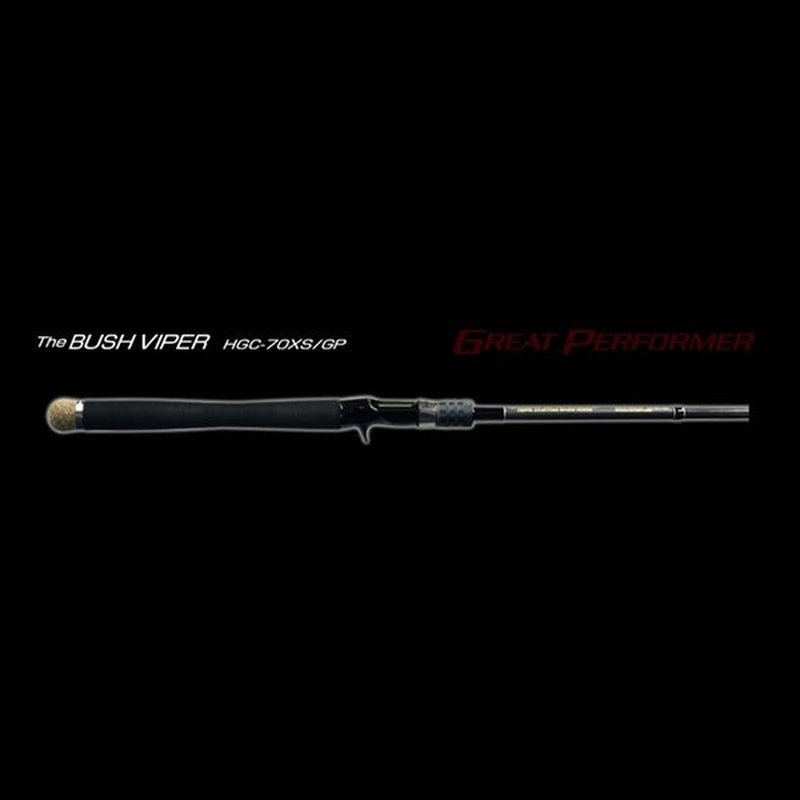 Deps Bass Rod Side Winder Great Performer Bush Viper HGC-70XS (Baitcasting 2 Piece Grip Joint)