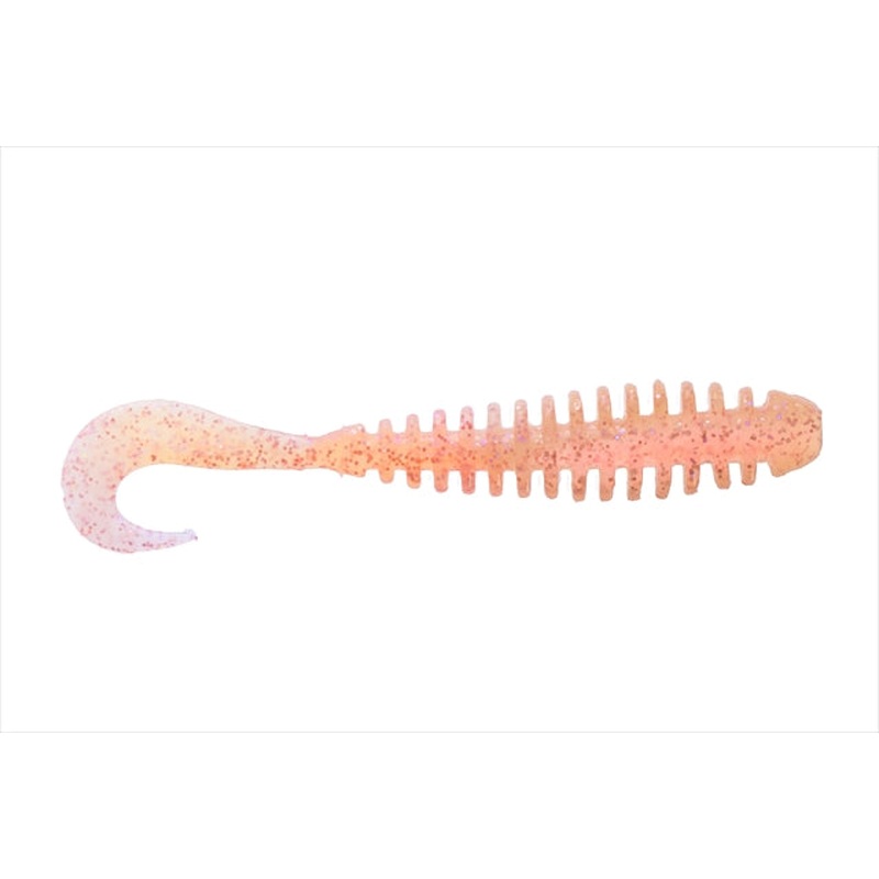 Berkley Gulp! Saltwater Pulse Worm 4inches Clear Pink silver frek