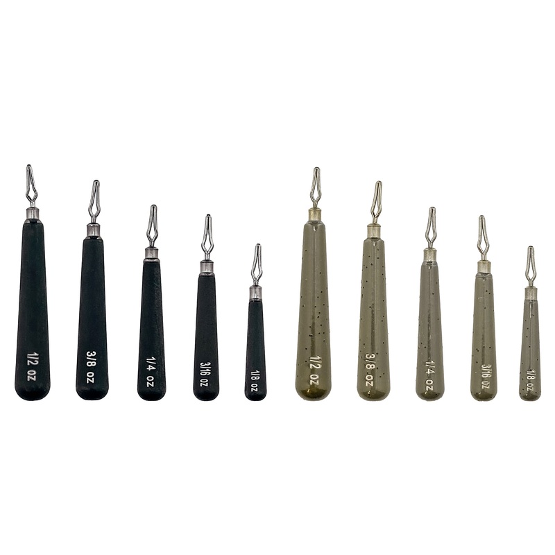 Departure Outdoors Tungsten Skinny - Drop Shot Weights - 5 Pack