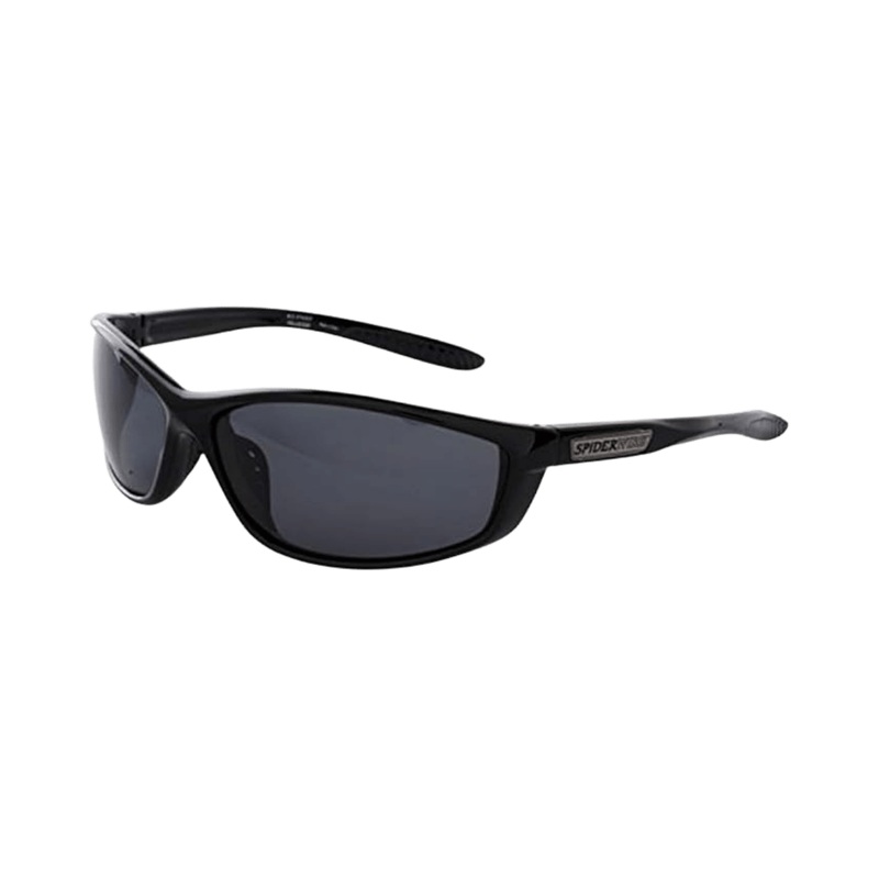 SPIDERWIRE WEB SPINNER GLOSS BLACK/SMOKE SUNGLASSES