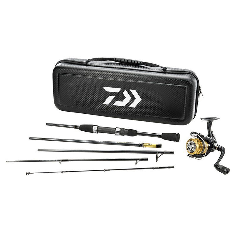 Daiwa Carbon Case Freshwater Travel Combo