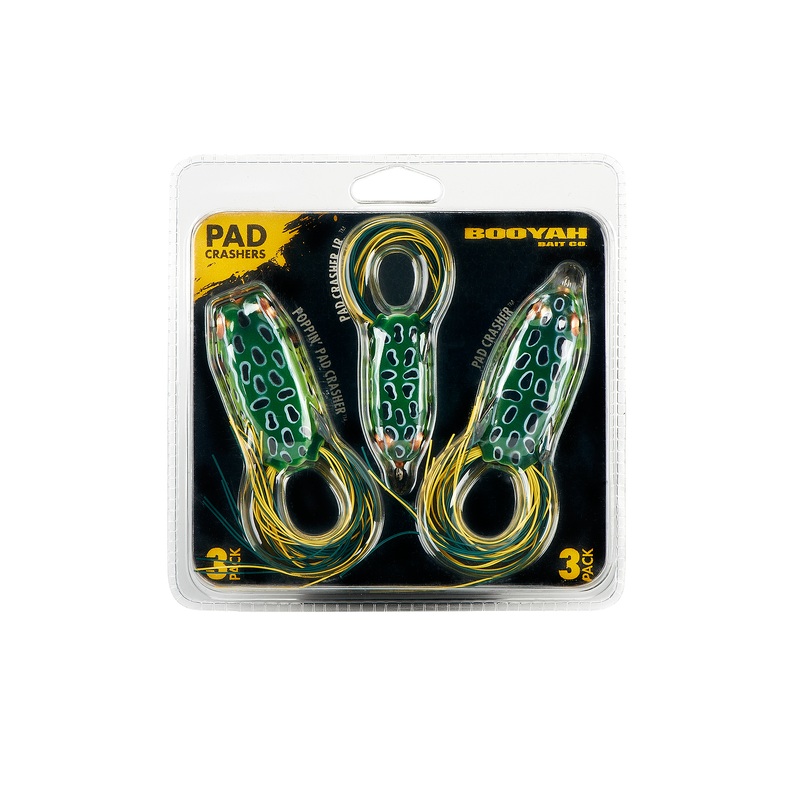 Booyah 3-Piece Pad Crasher Hollow Body Frog Combo