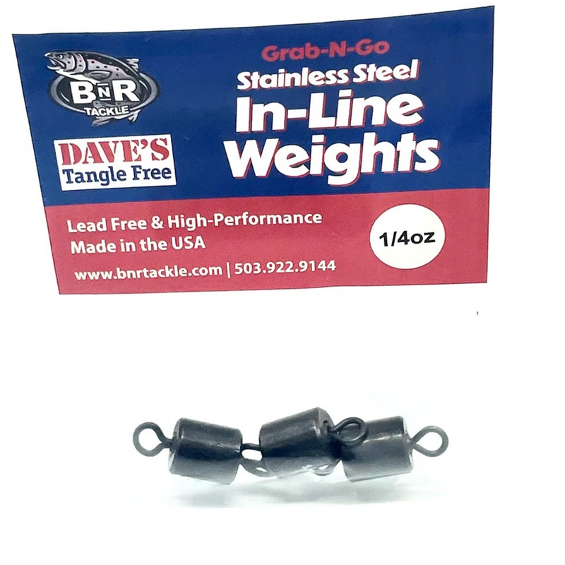 BnR Tackle Steel In-Line Weight Grab-N-Go Pack - 3 Pieces