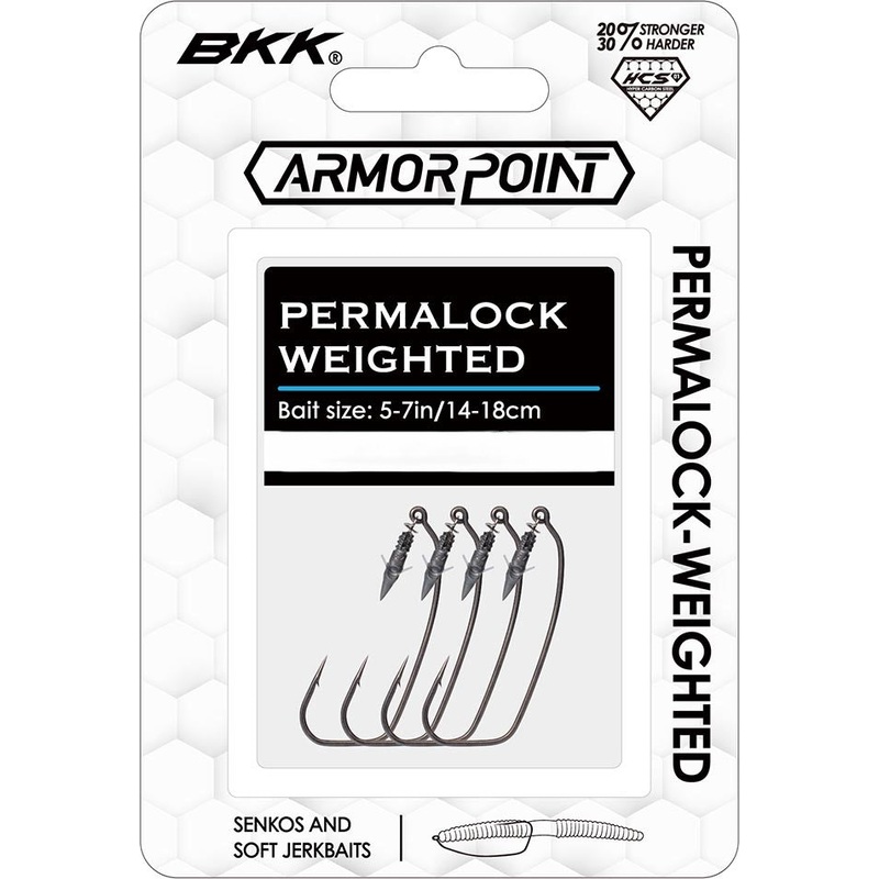 BKK Armor-Point Permalock Worm Hook + Bait Keeper Combo