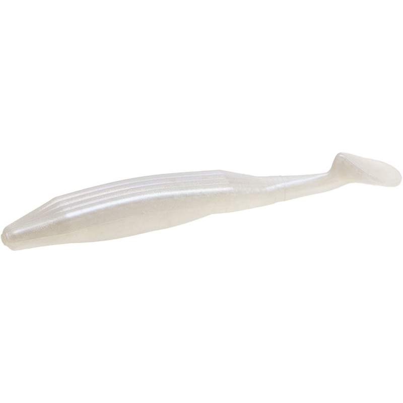 Zoom Swimmin' Super Fluke Paddle Tail Swimbait Albino - 5 Inch BLOWOUT