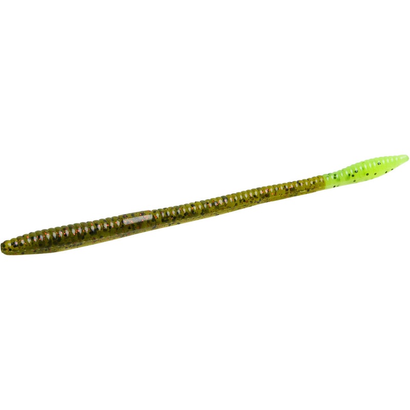 Zoom Trick Worm - 6.5 Inch Blowout - Watermelon Red Chartreuse