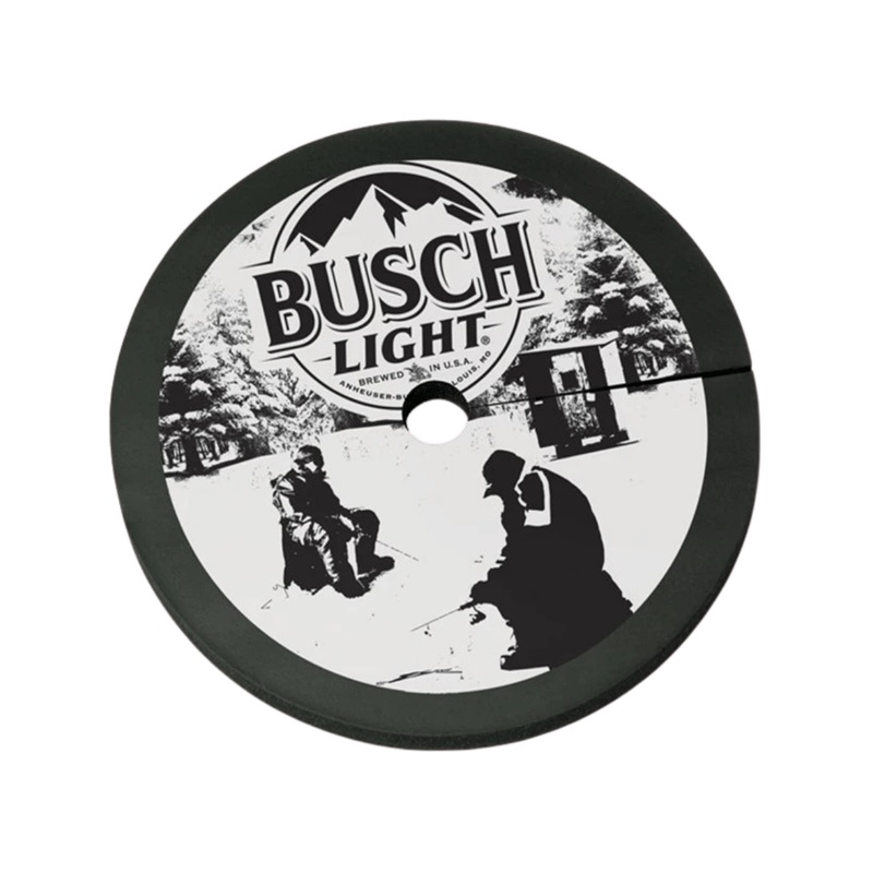 BEAVER DAM TIP UP ICE HOLE COVER - BUSCH LIGHT