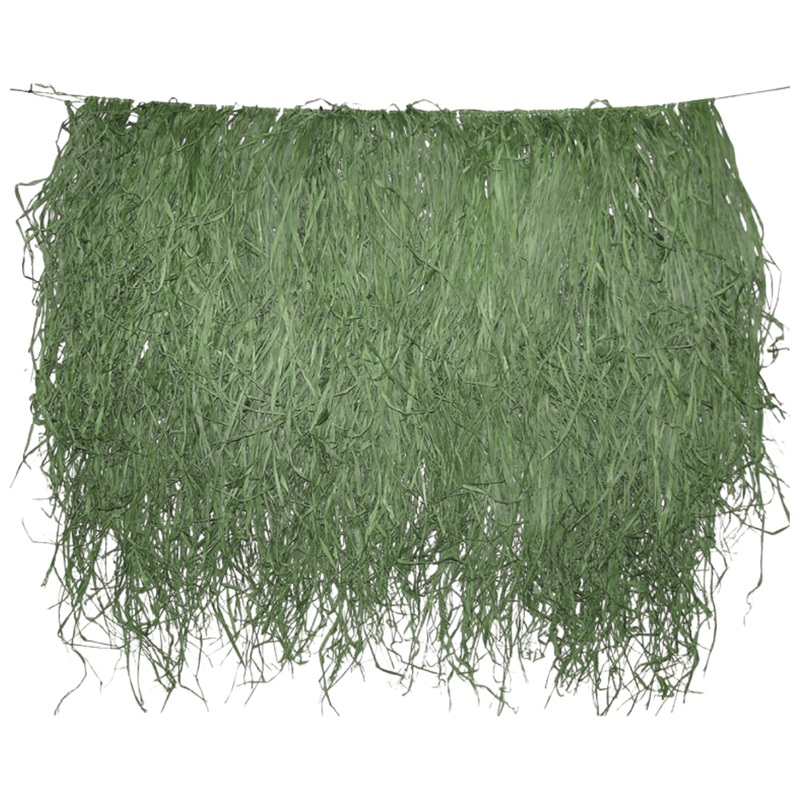 BEAVERTAIL GHILLIE GRASS RAFFIA GRASS MAT - GREEN