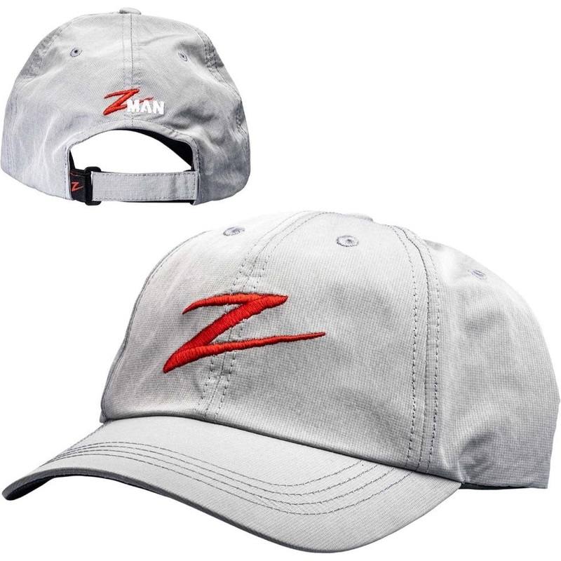 Z-Man Red Z Tech Hat - Light Gray/Charcoal