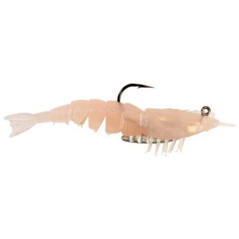 Z-Man EZ ShrimpZ 3 1/2 inch Rigged w/ Mustad Weighted Hook 2 pack