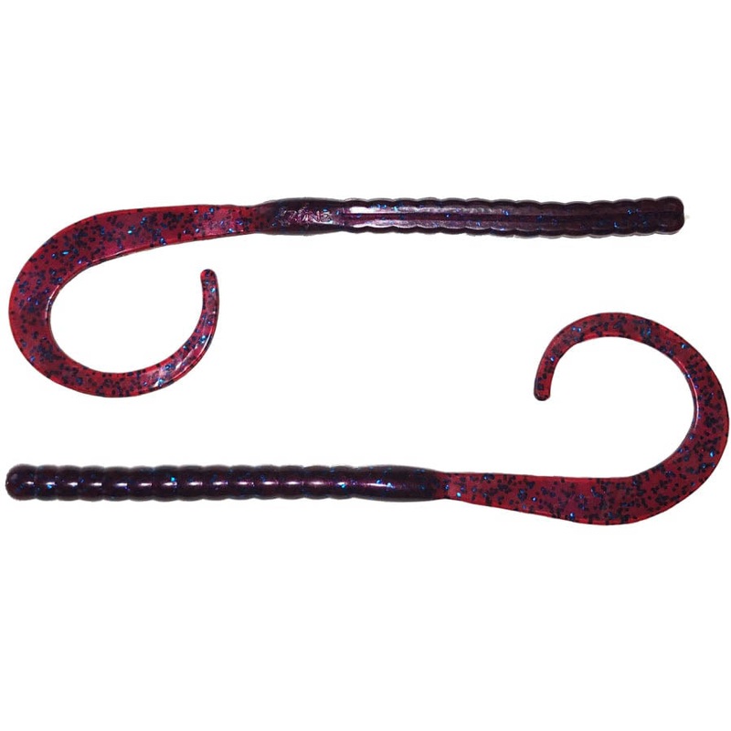Xzone Blitz Worm 11 inch Ribbon Tail Worm 8 pack