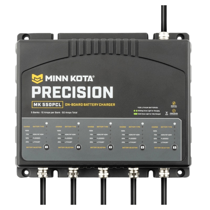 MINNKOTA MK-550PCL CHARGER 5 BANK X 10 AMPS