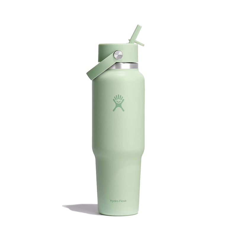 HYDRO FLASK WIDE MOUTH TRAVEL BOTTLE WITH FLEX STRAW 40OZ