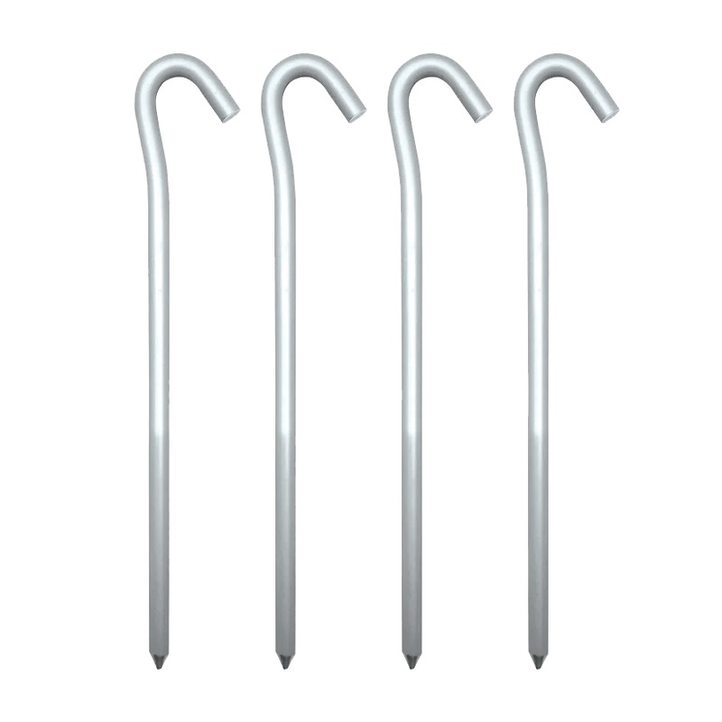ALUMINUM TENT PEGS 4PK