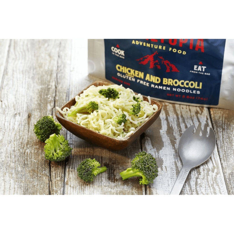 GLUTEN FREE RAMEN NOODLES CHICKEN FLAVOR WITH BROCCOLI