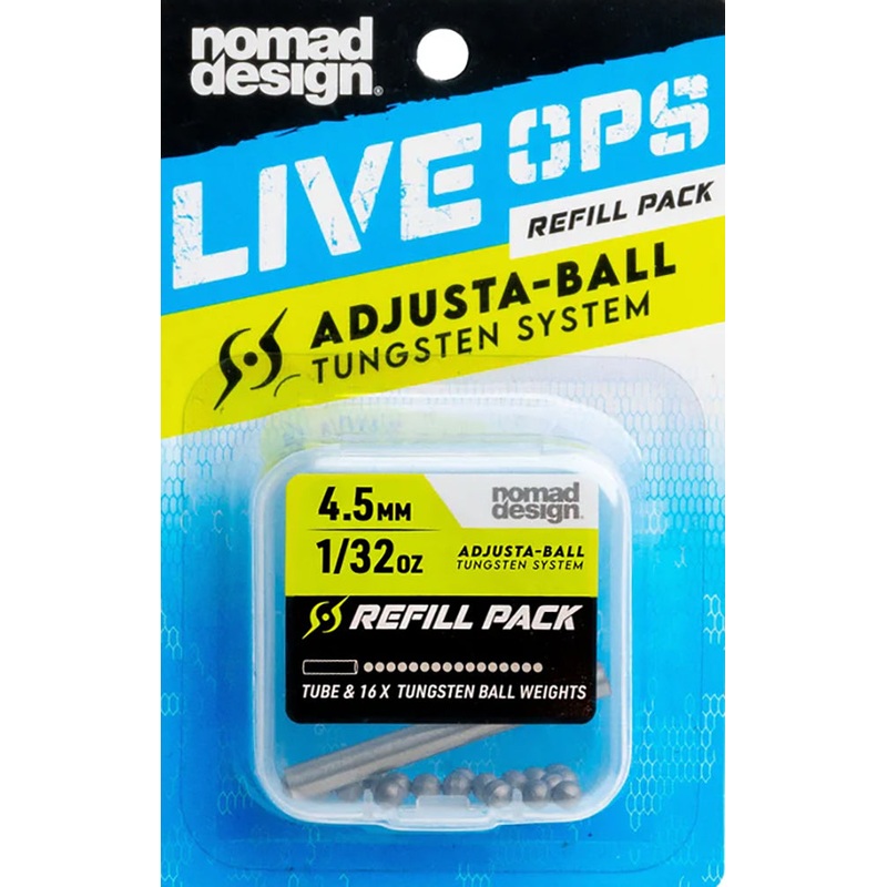 Nomad Design Freshwater Replacement Tungsten Adjusta Balls - 12 Pack