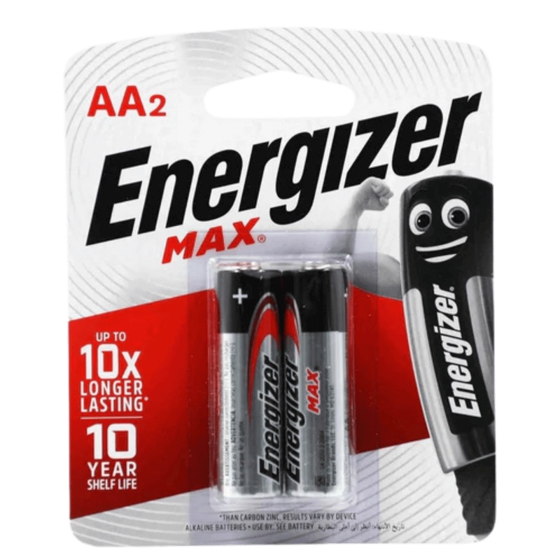 ENERGIZER MAX AA ALKALINE BATTERY 2PK