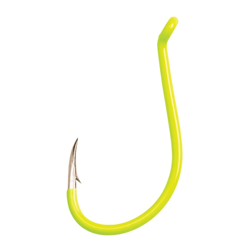 EAGLECLAW LAZER SHARP COLORED LONG SHANK - CHARTREUSE SIZE 1