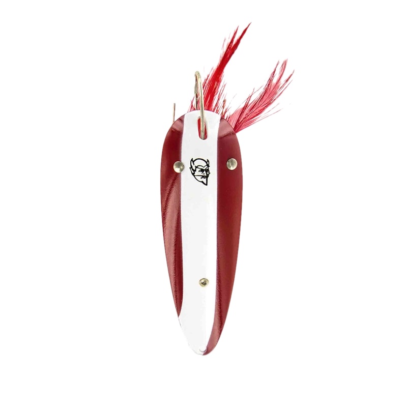 DARDEVLET SPOON WEEDLESS 3/4OZ 2-7/8" RED/WHITE