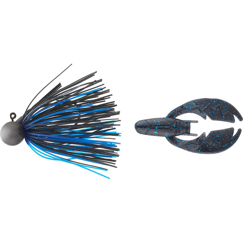 Keitech Tungsten Model II Football Jig & NetBait Tiny Paca Chunk Combo