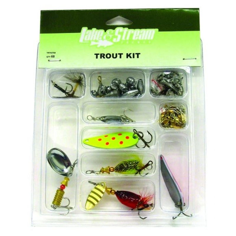 Lake & Stream 68-Piece Beginner Trout Kit