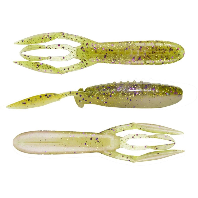 Keitech Glide Camaron 3.5 Inch Soft Plastic Craw - 6 Pack