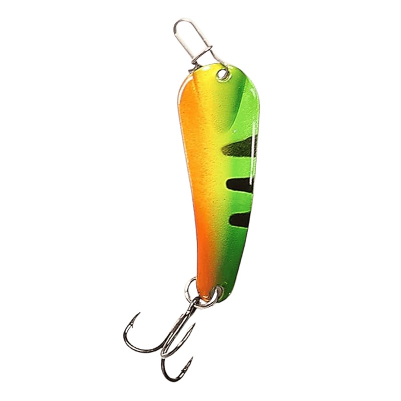 CUSTOM JIGS & SPINS PRO SLENDER SPOON 1/8 OZ - GOLD FIRE TIGER