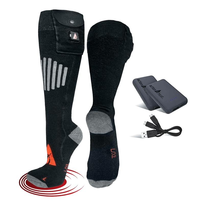 ACTION HEAT 5V WOOL BATTERY HEATED SOCKS