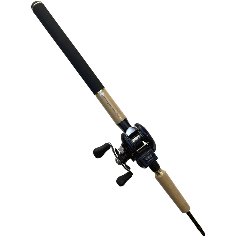 13 Fishing Omen Gold Walleye Line Counter Trolling Combo