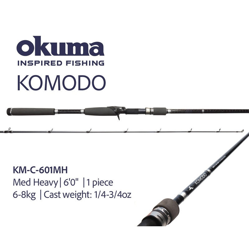 Okuma Komodo Baitcaster Fishing Rods