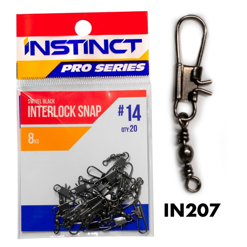 Instinct Pro Swivel Black Interlock Snap