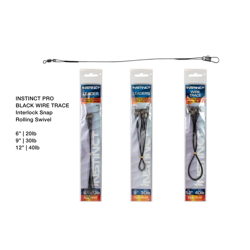 Instinct Trace Black Wire with Interlock Snap