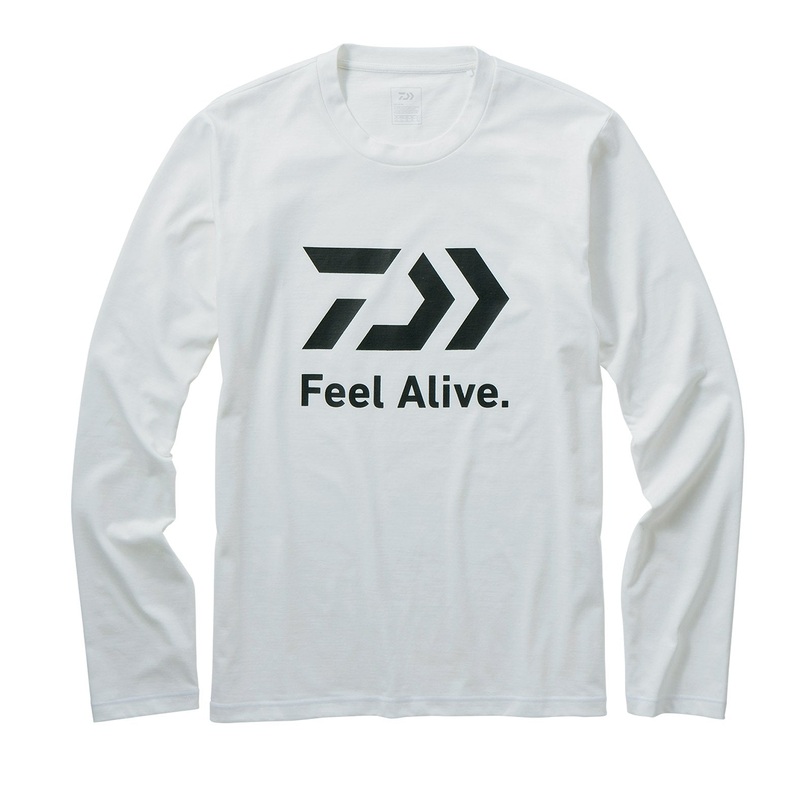 DAIWA L/S FEEL ALIVE T SHIRT- WHITE